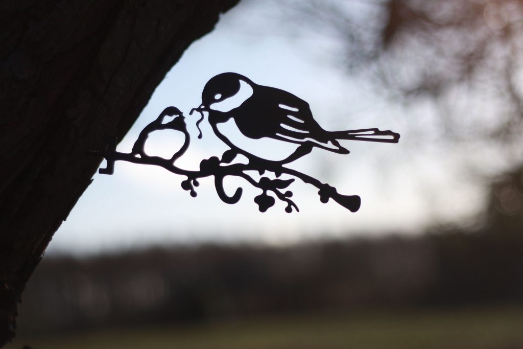 Bluetit & Chick Bird Feeder Hanger