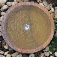 Rainbow sandstone babbling bowl - 50cm